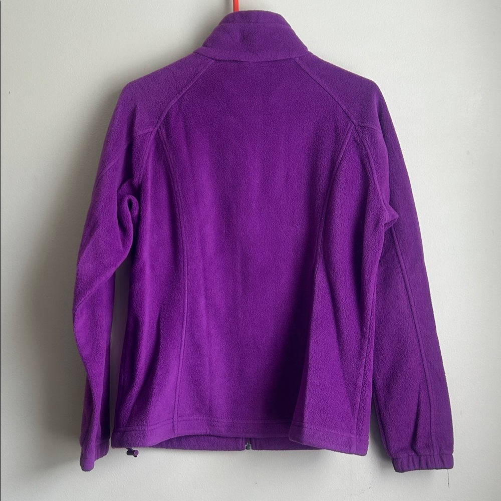Purple Columbia fleece zip up jacket size large - Picture 2 of 7